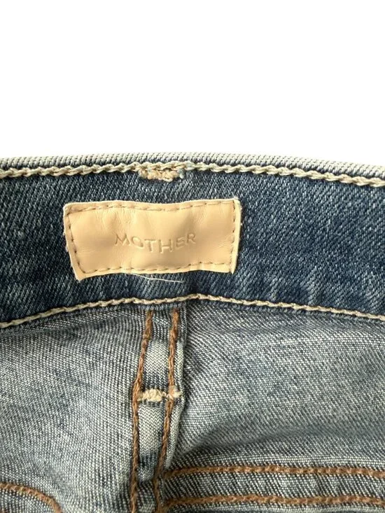 MOTHER Jean Shorts- Undone Hem Weekender in Wild Heart- 28- converted to shorts! - Picture 5 of 12